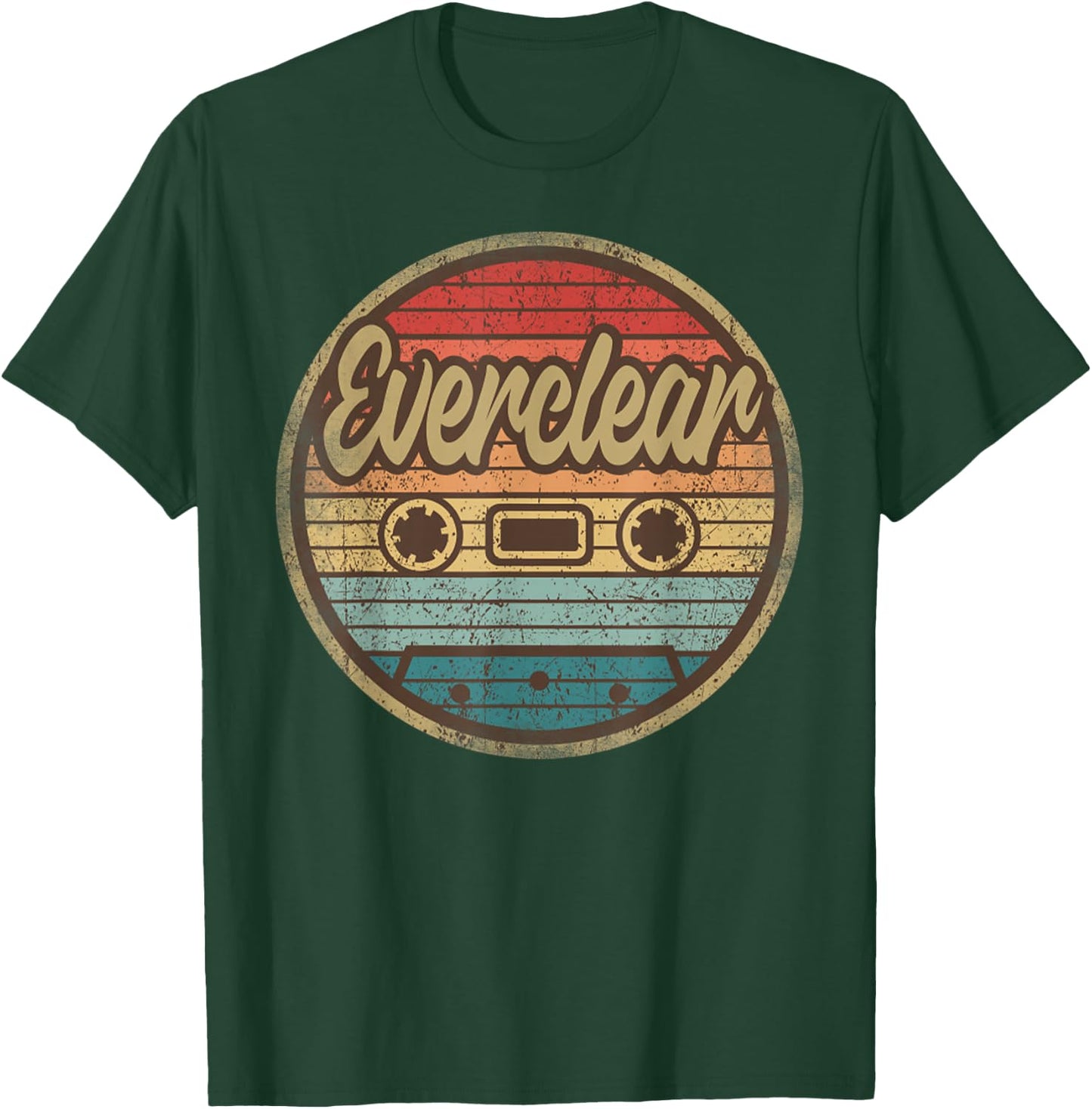 Vintage Eversclear Retro Musician 90s Rock Cassette T-Shirt - T-Shirt | Forest