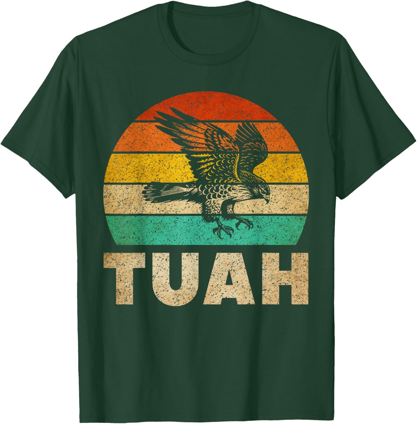 Vintage Hawk Tuah Hilarious Joke Adult Humor Gag Meme Funny T-Shirt - T-Shirt | Forest