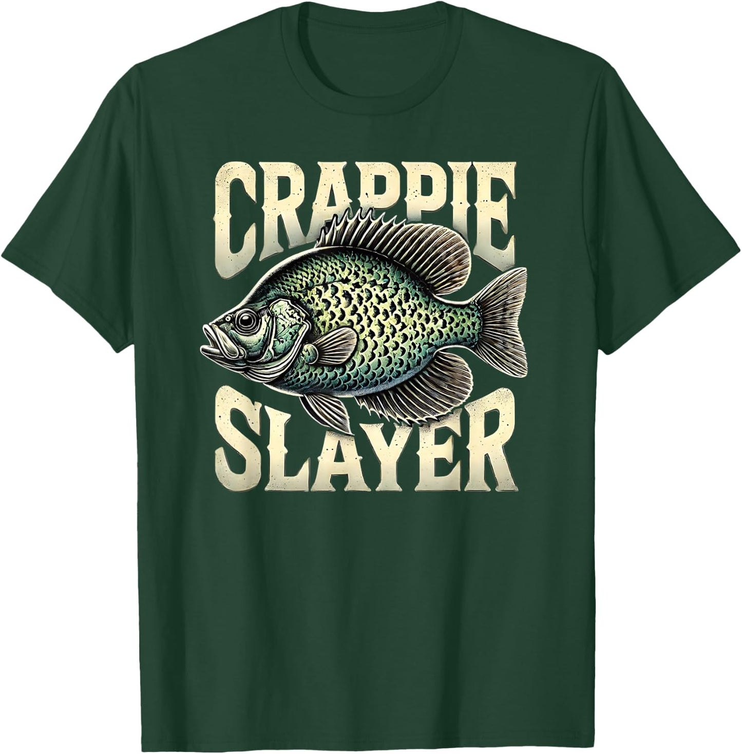 Crappie Slayer Fishing Enthusiast Gifts for Anglers T-Shirt - T-Shirt | Forest