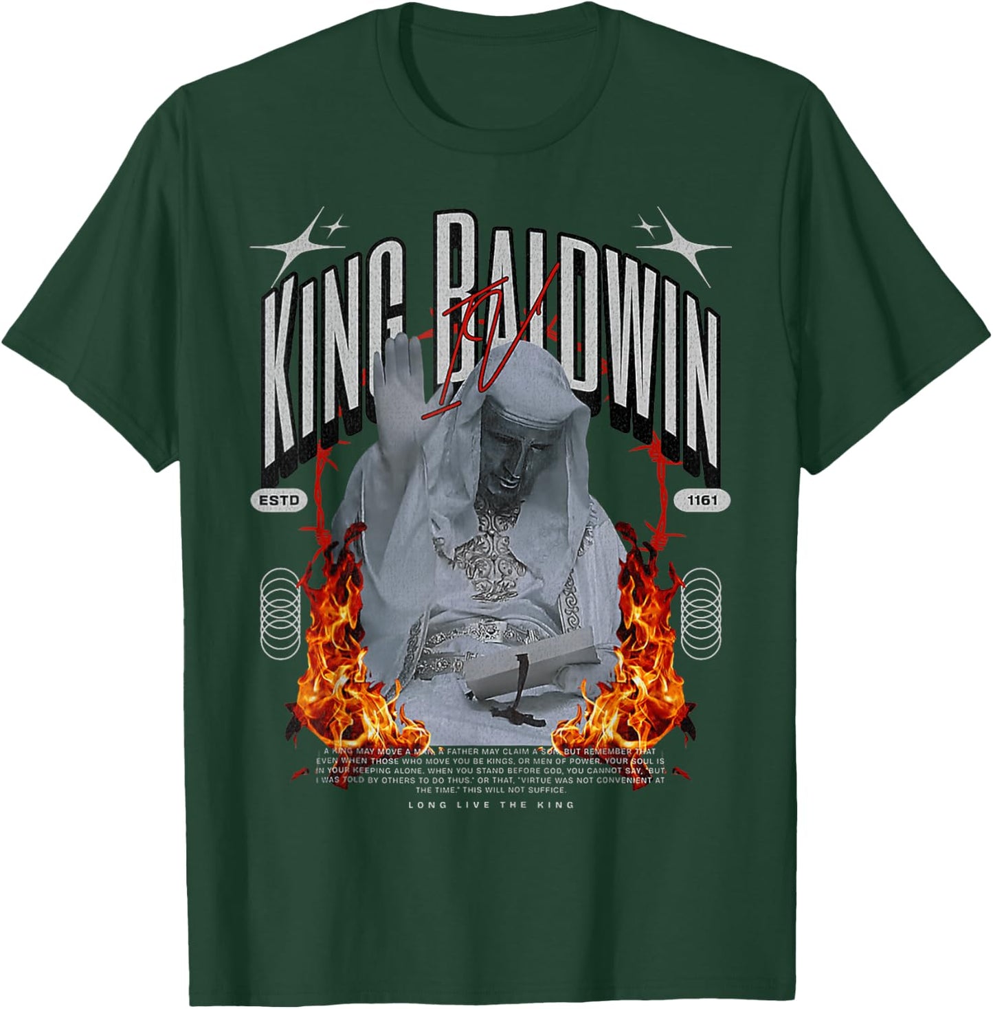 King Baldwin IV T-Shirt - T-Shirt | Forest