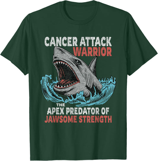Cancer Fighter Support | Cancer Warrior Strength Fight T-Shirt - T-Shirt | Forest