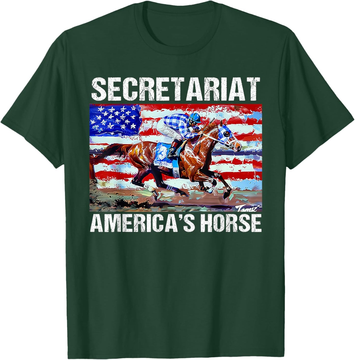 Secretariat America's horse T-Shirt - T-Shirt | Forest