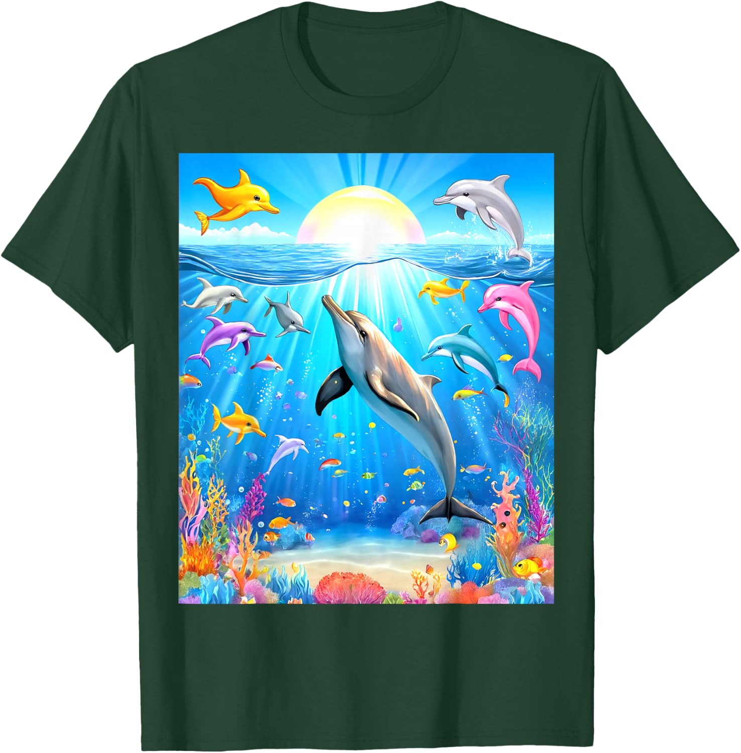 Funny Symphony aero Dolphins aqua Meme T-Shirt - T-Shirt | Forest