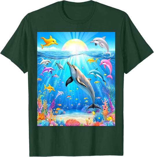 Funny Symphony aero Dolphins aqua Meme T-Shirt - T-Shirt | Forest