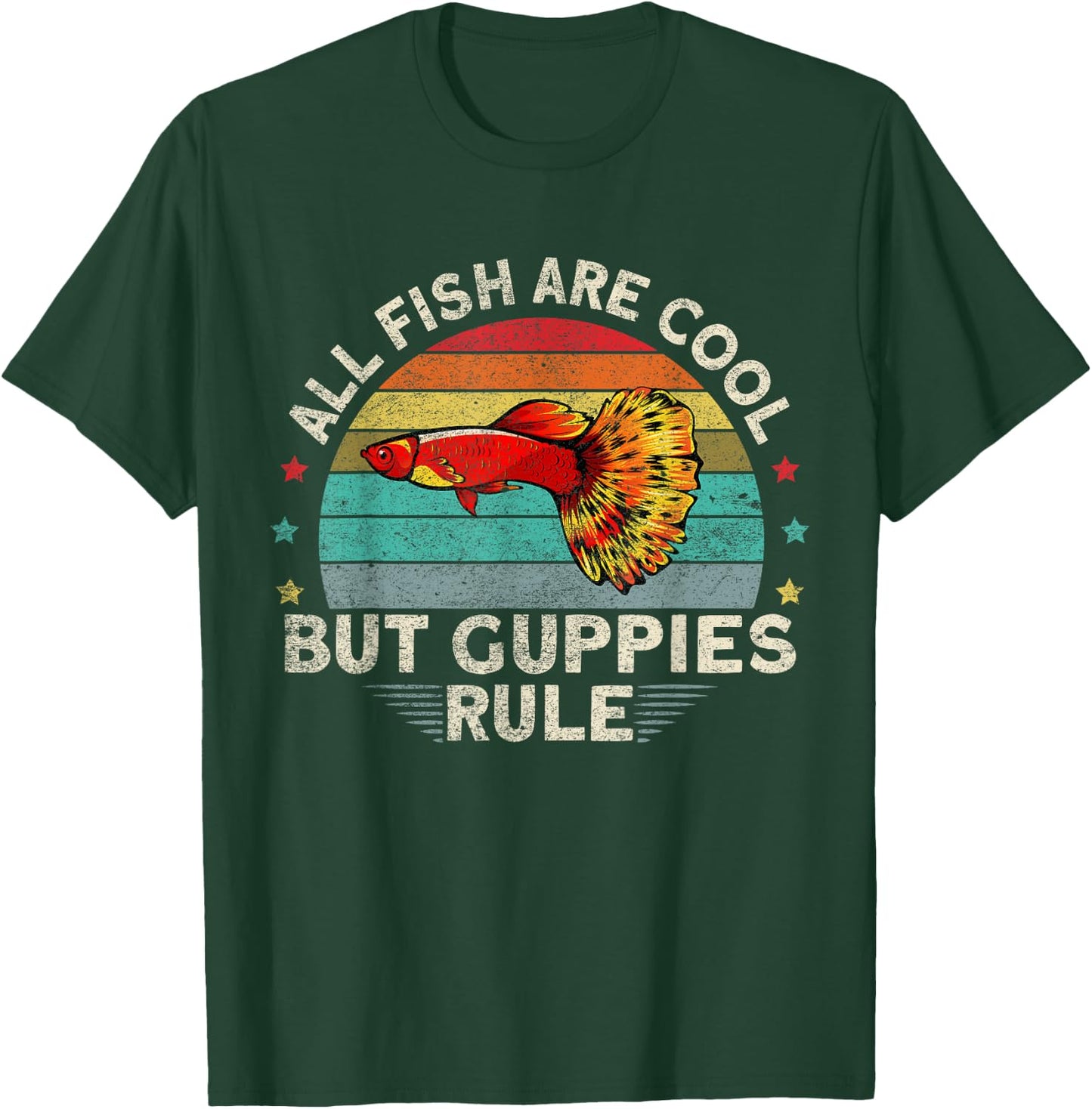 Koi Guppy Fish All Fish Are Cool But Guppies Endlers Guppy T-Shirt - T-Shirt | Forest