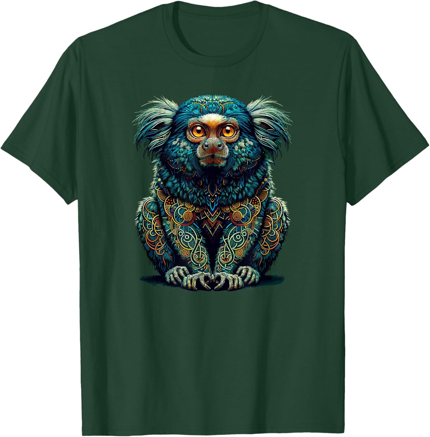 Mandala Art Dwarf Owl T-Shirt - T-Shirt | Forest