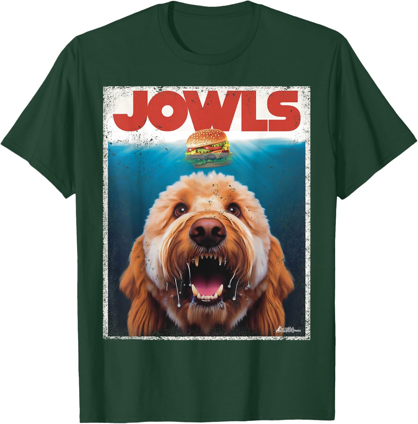 Funny Labradoodle Jowls , Fawn Lab Doodle Mom Top, Dad T-Shirt - T-Shirt | Forest