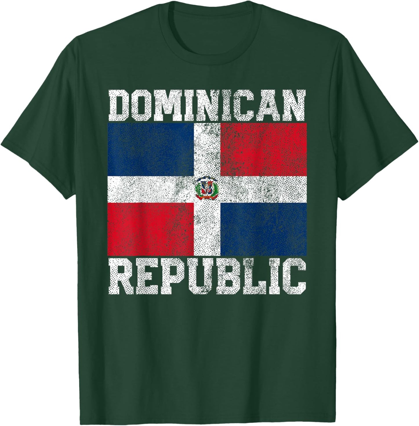 Dominican Republic Flag National Pride Roots Country Family T-Shirt - T-Shirt | Forest