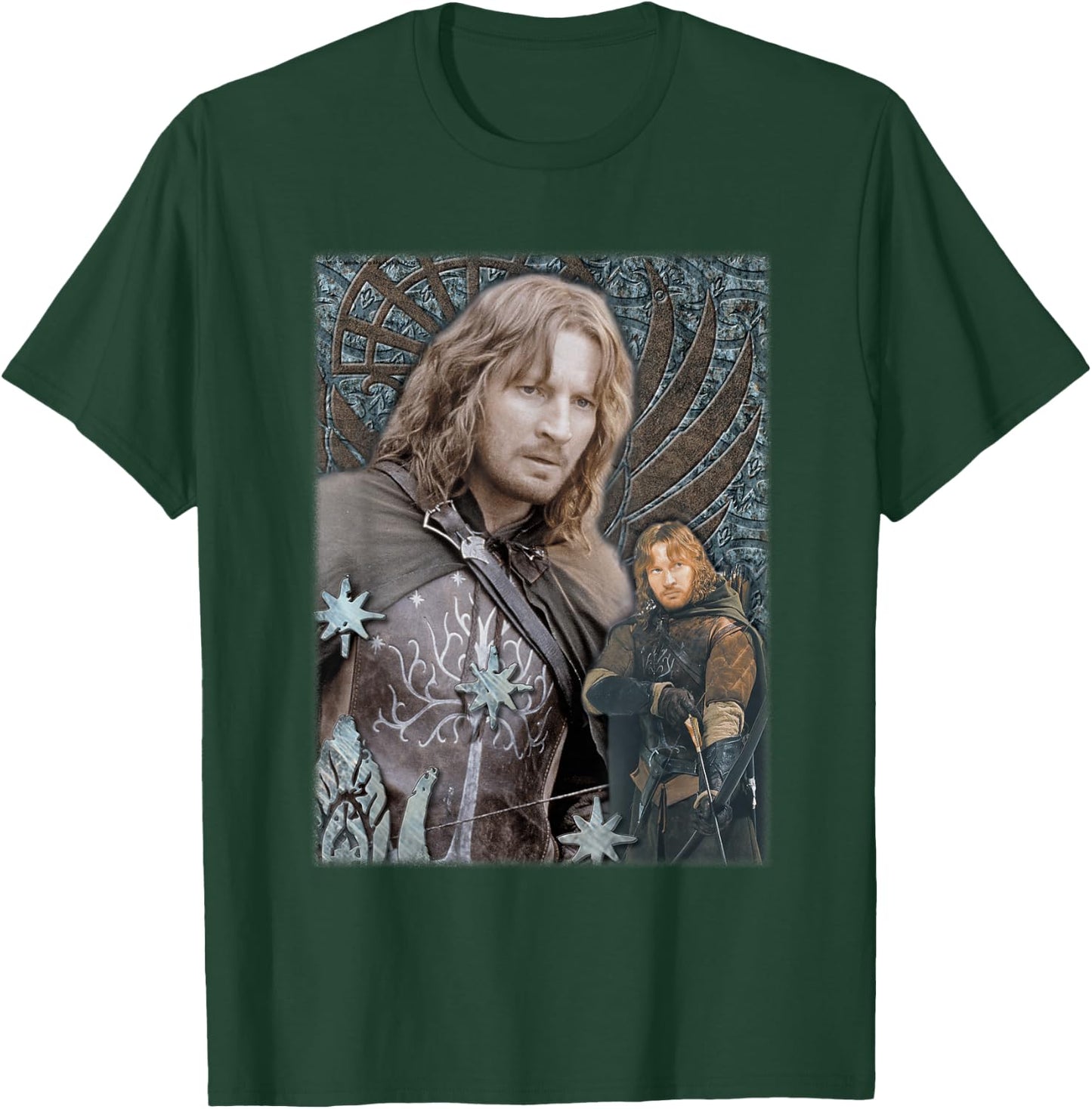 NEW LINE CINEMA Lord of the Rings Faramir -Adults Black Small T-Shirt - T-Shirt | Forest