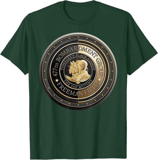 Tuskegee’s Airmen Black Military History Veteran Recognition T-Shirt - T-Shirt | Forest