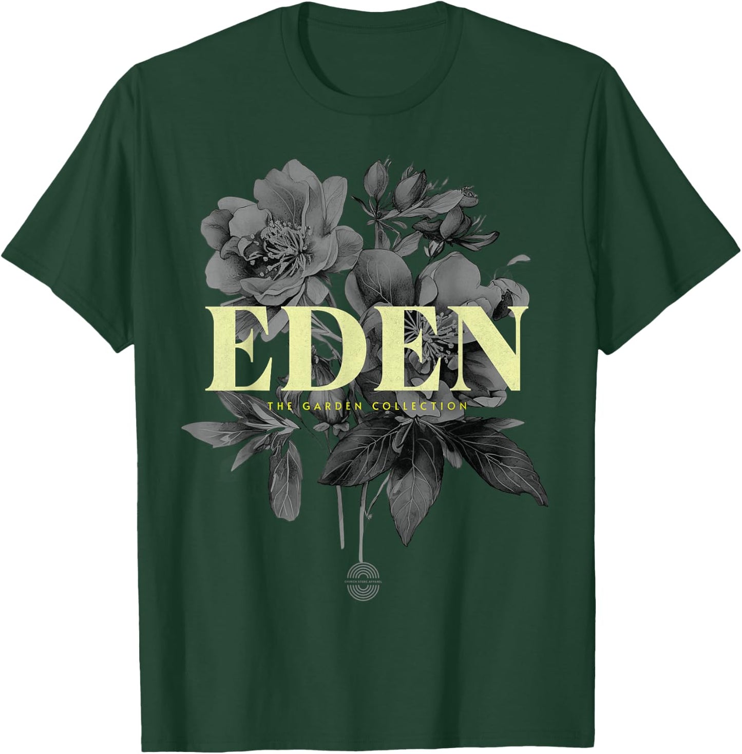 The Garden Of Eden, The Biblical Garden Collection, Floral T-Shirt - T-Shirt | Forest