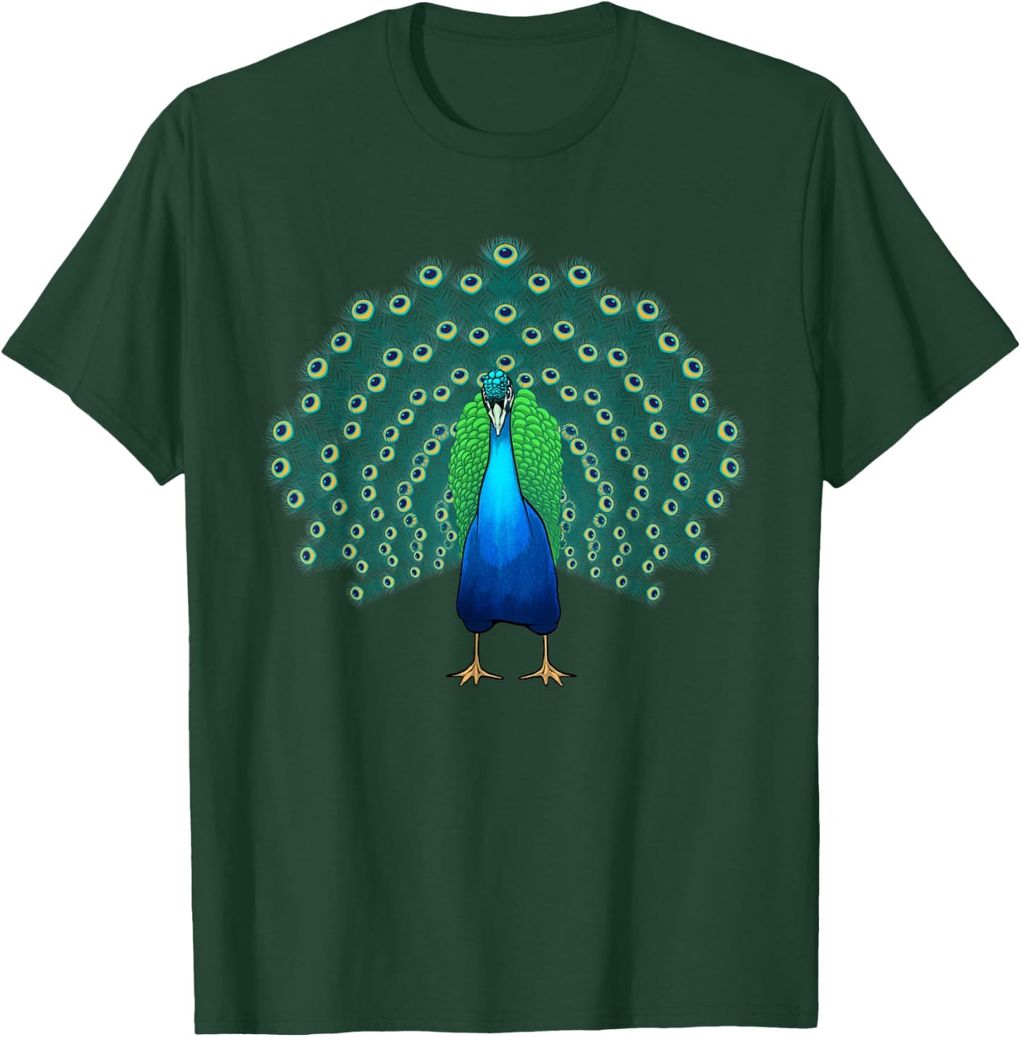 Funny Peacock Design Men Girls Boys Peacock Lovers T-Shirt - T-Shirt | Forest