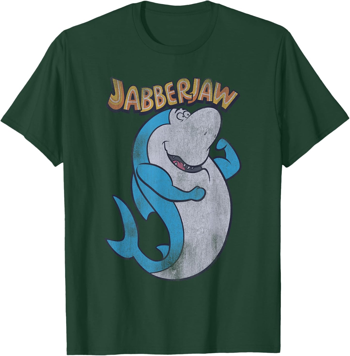 Jabberjaw Distressed T-Shirt - T-Shirt | Forest