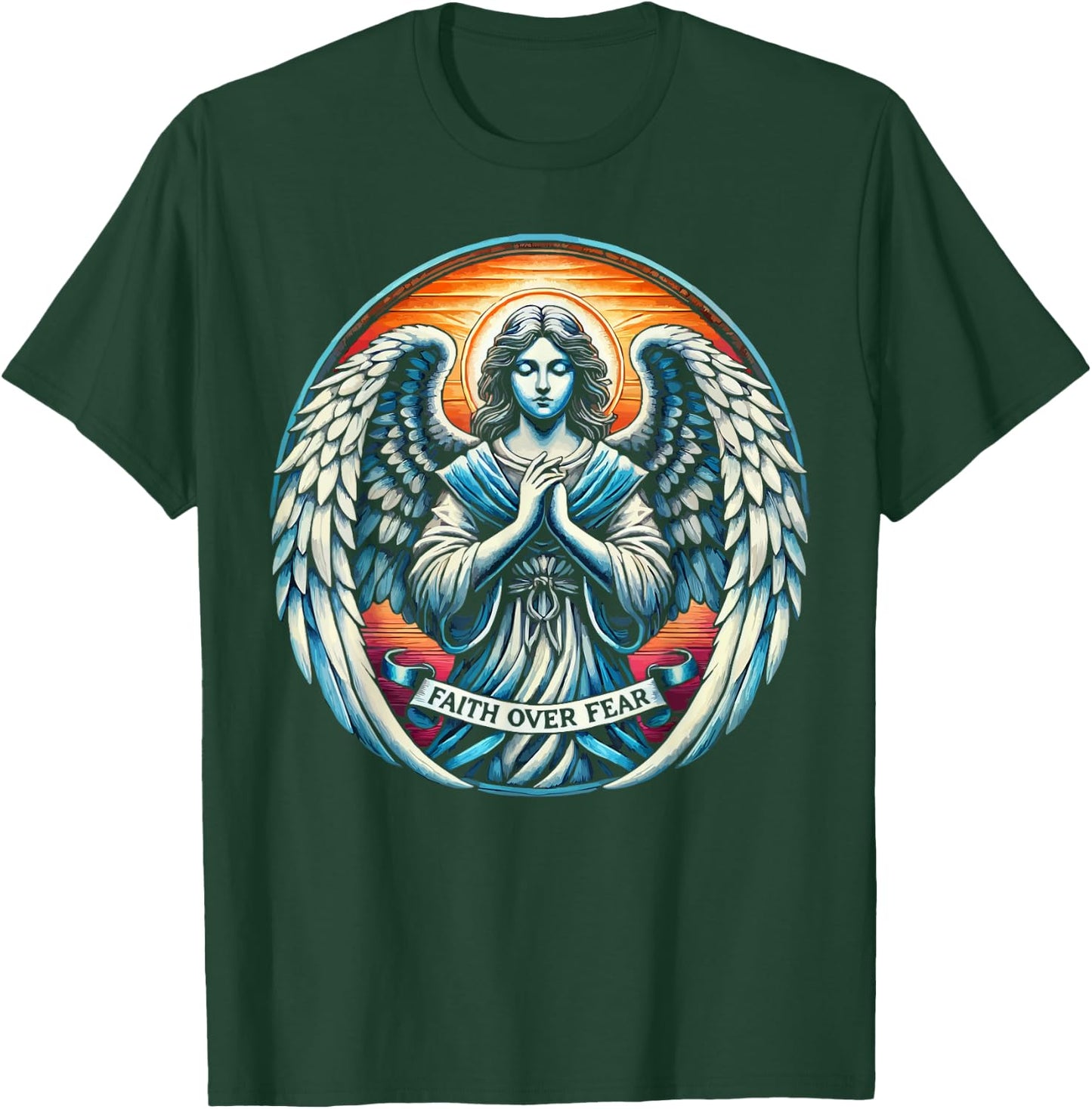 Archangel Gabriel Catholic Christianity Guardian Angel T-Shirt - T-Shirt | Forest