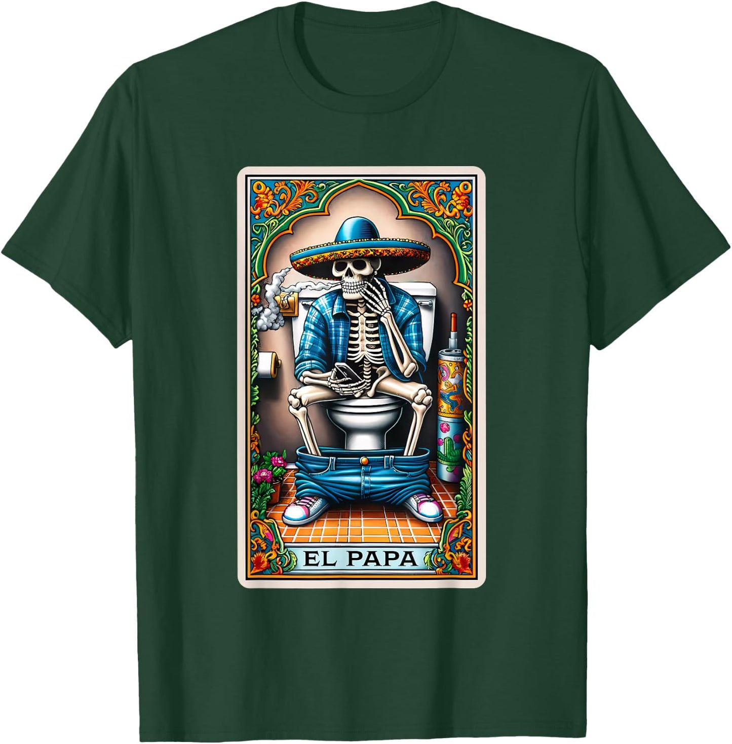 El Papa Latino Tarot Card Spanish Doing Dad Shit Fathers Day T-Shirt - T-Shirt | Forest