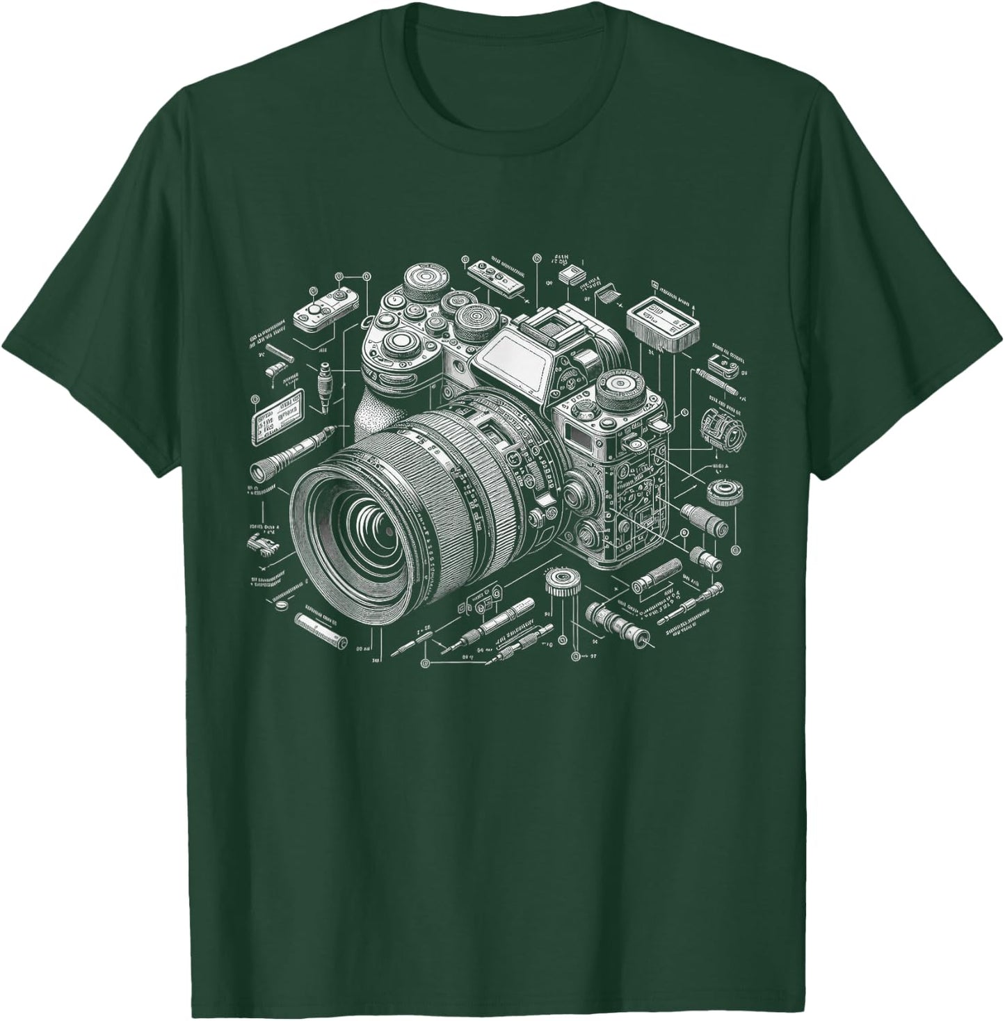 Photographer Camera Art Photography Videographer -Adults , Black, Small, Short Sleeve T-Shirt - T-Shirt | Forest