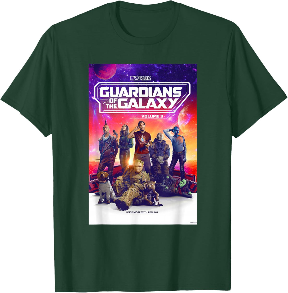 Marvel Guardians of The Galaxy Volume 3 Movie Poster T-Shirt - T-Shirt | Forest