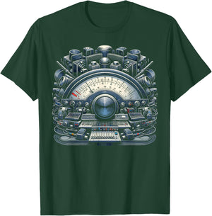 VU Meter Audiopile Analog Music Sound Engineer T-Shirt - T-Shirt | Forest