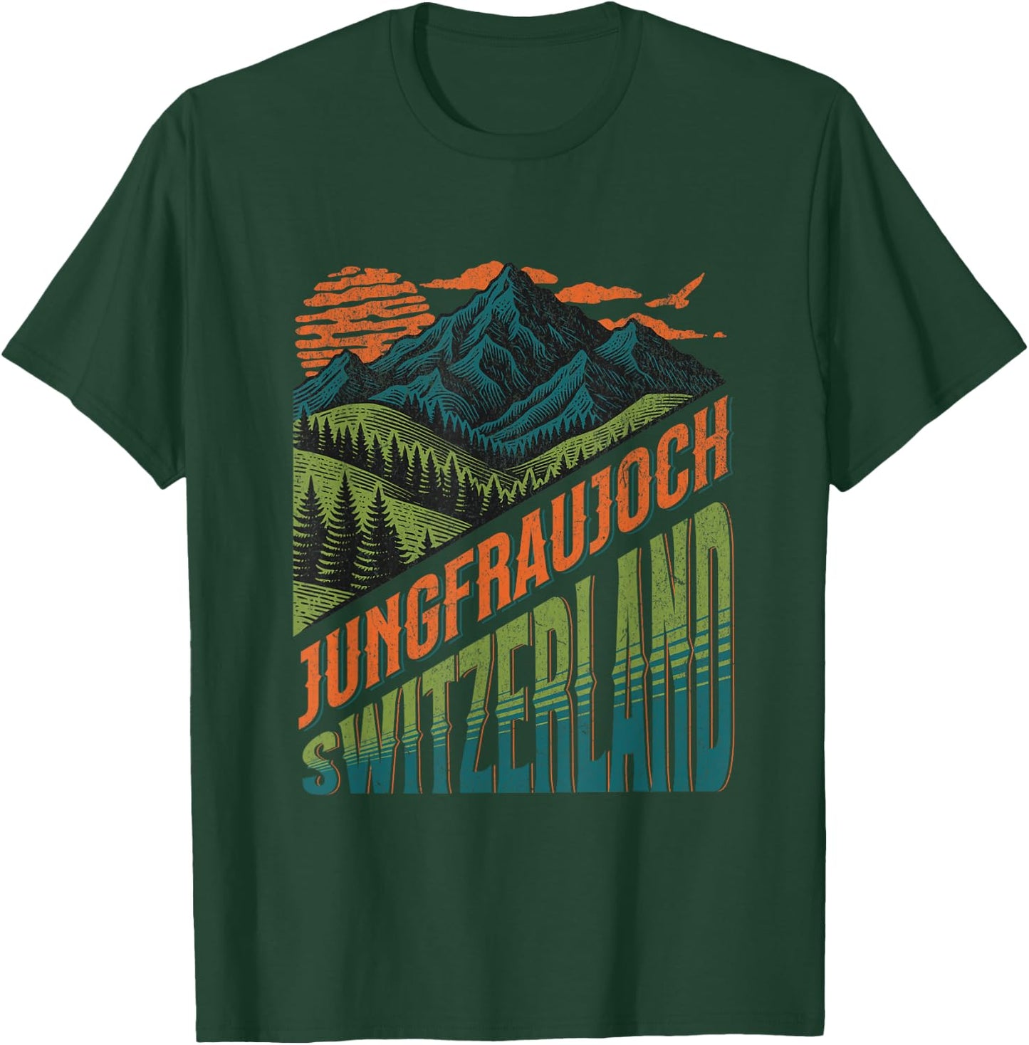 Switzerland Jungfraujoch Souvenir / Jungfraujoch T-Shirt - T-Shirt | Forest