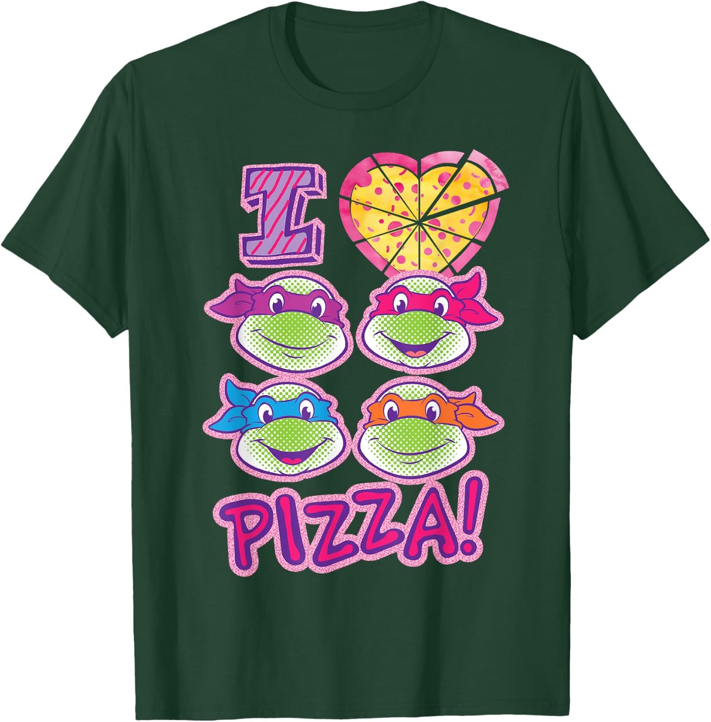 Teenage Mutant Ninja Turtles I Love Pizza T-Shirt - T-Shirt | Forest