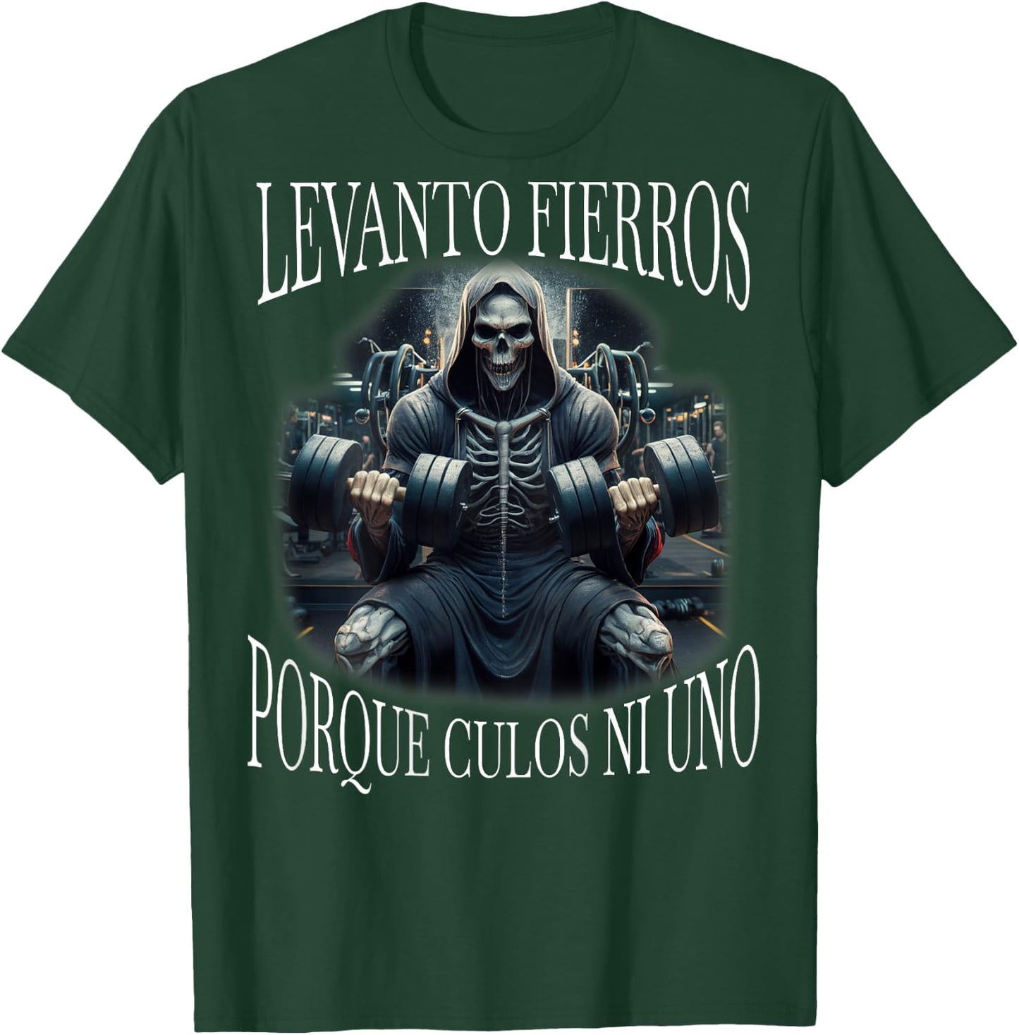 Levanto fierros porque culos ni uno: Calacas chidas Espalda T-Shirt - T-Shirt | Forest