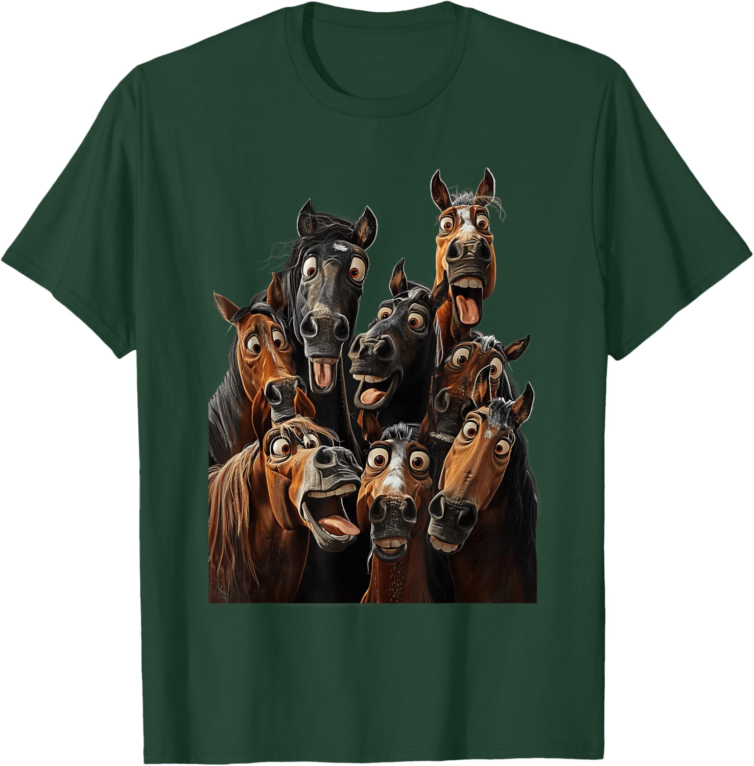 Crazy Horses T-Shirt - T-Shirt | Forest