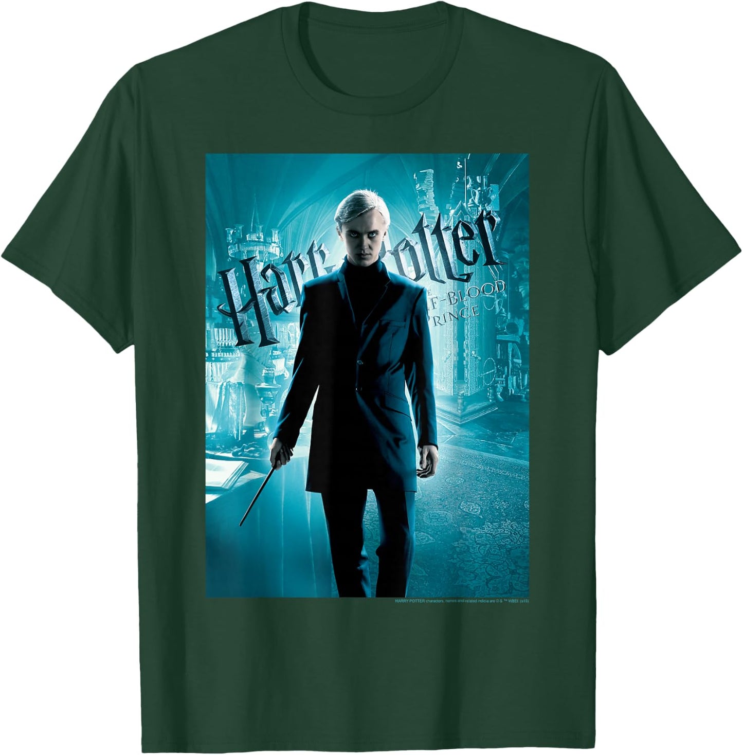 Harry Potter Half-Blood Prince Draco Malfoy Character Poster T-Shirt - T-Shirt | Forest