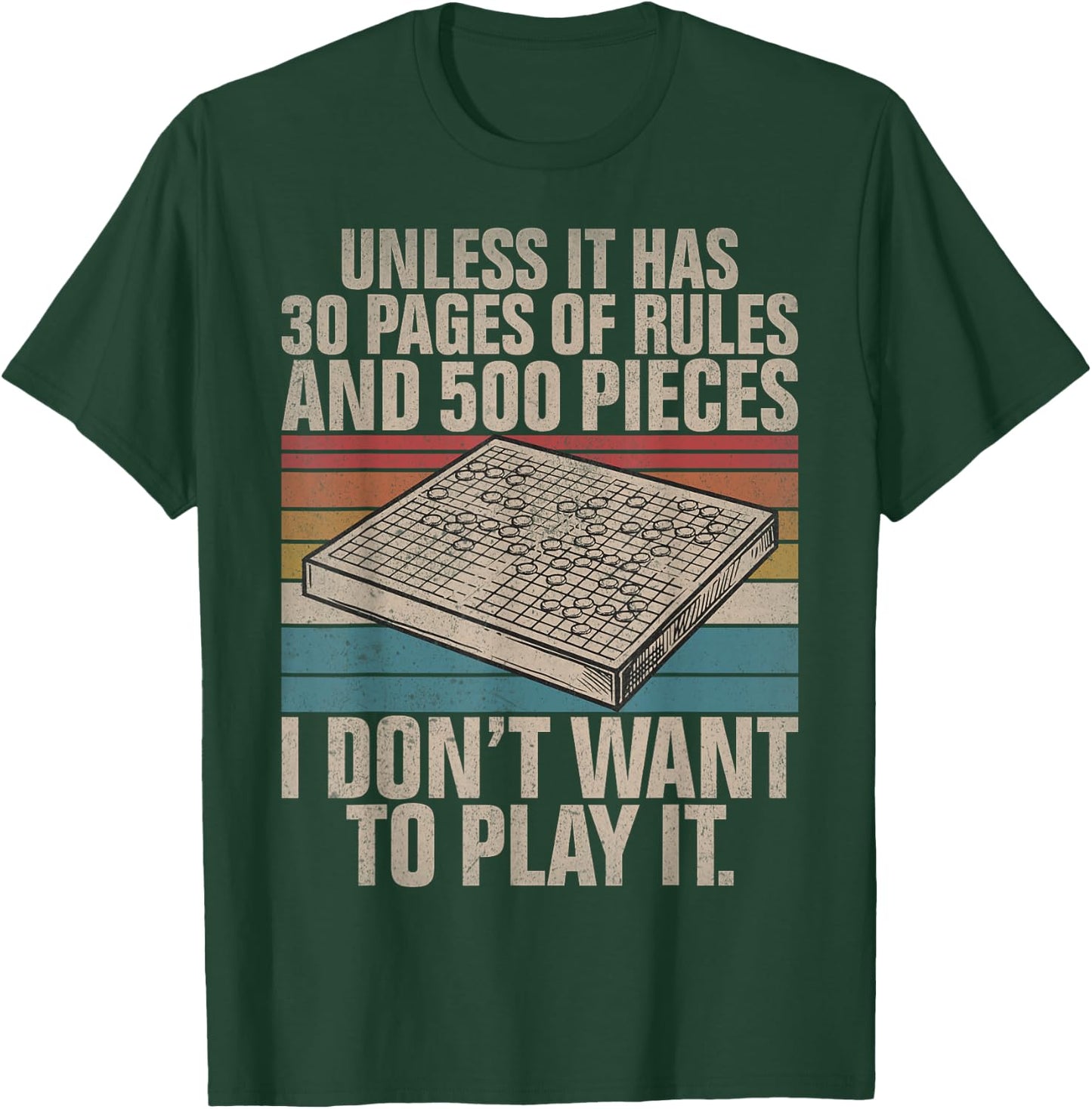 Board Game Joke Funny Board Game T-Shirt - T-Shirt | Forest