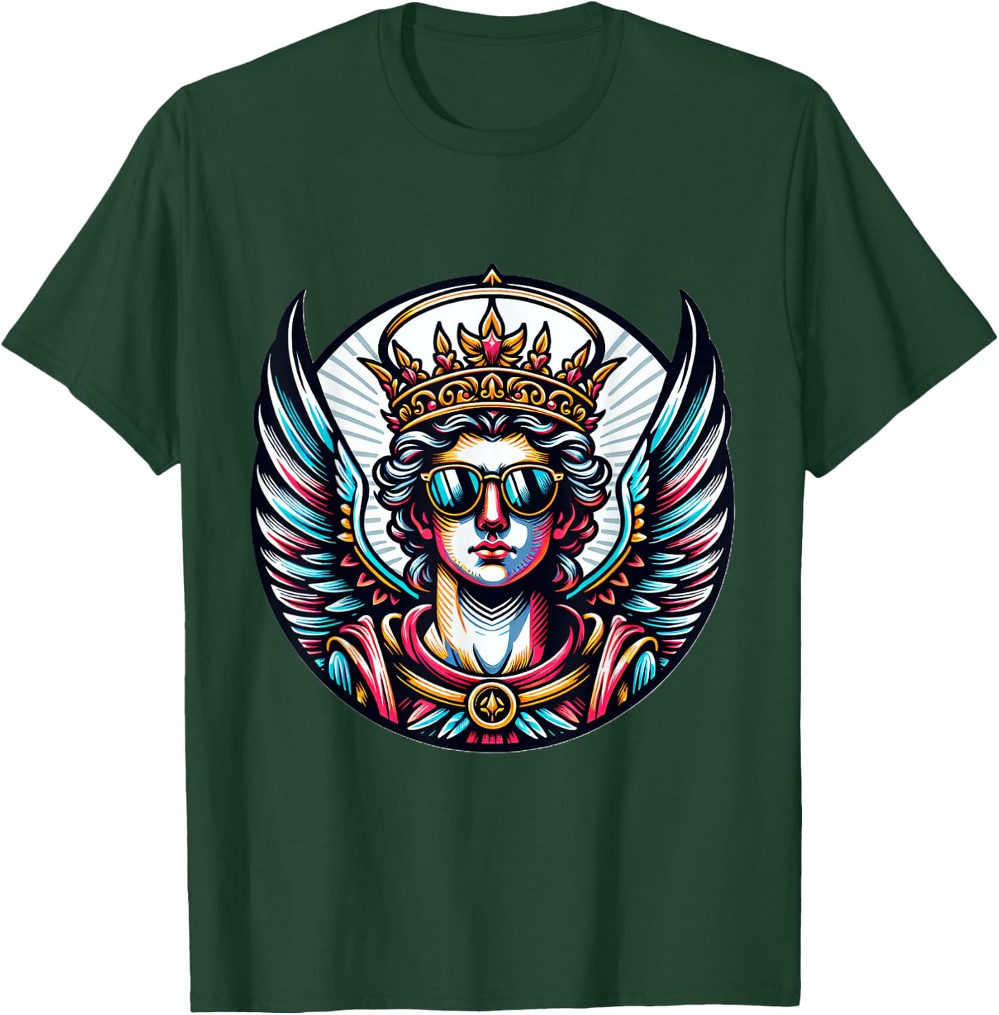 Gangsta Archangel Michael Costume Saint Michael T-Shirt - T-Shirt | Forest