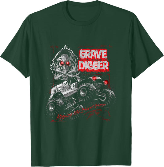 Monster Jam Grave Digger Red Eyes Truck T-Shirt - T-Shirt | Forest
