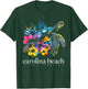 Carolina Beach North Carolina Sea Turtle Surfer Souvenir Men Women Kids T-Shirt - T-Shirt | Forest