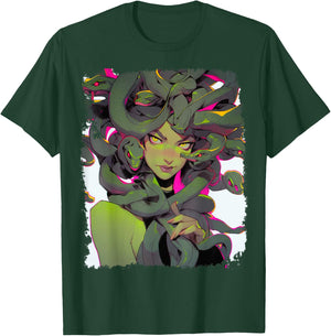 Cute Medusa Anime T-Shirt - T-Shirt | Forest