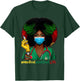 Medical Assistant Nurse Afro Woman Nursing Juneteenth T-Shirt - T-Shirt | Forest