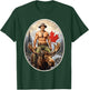 Canadian Mountie Adventure - Shirtless Rider Majestic Moose T-Shirt - T-Shirt | Forest