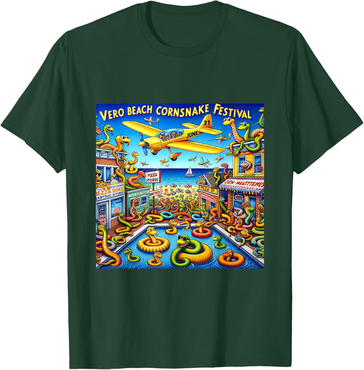 2024 Vero Beach Corn Snake Festival Men Women Kids T-Shirt - T-Shirt | Forest