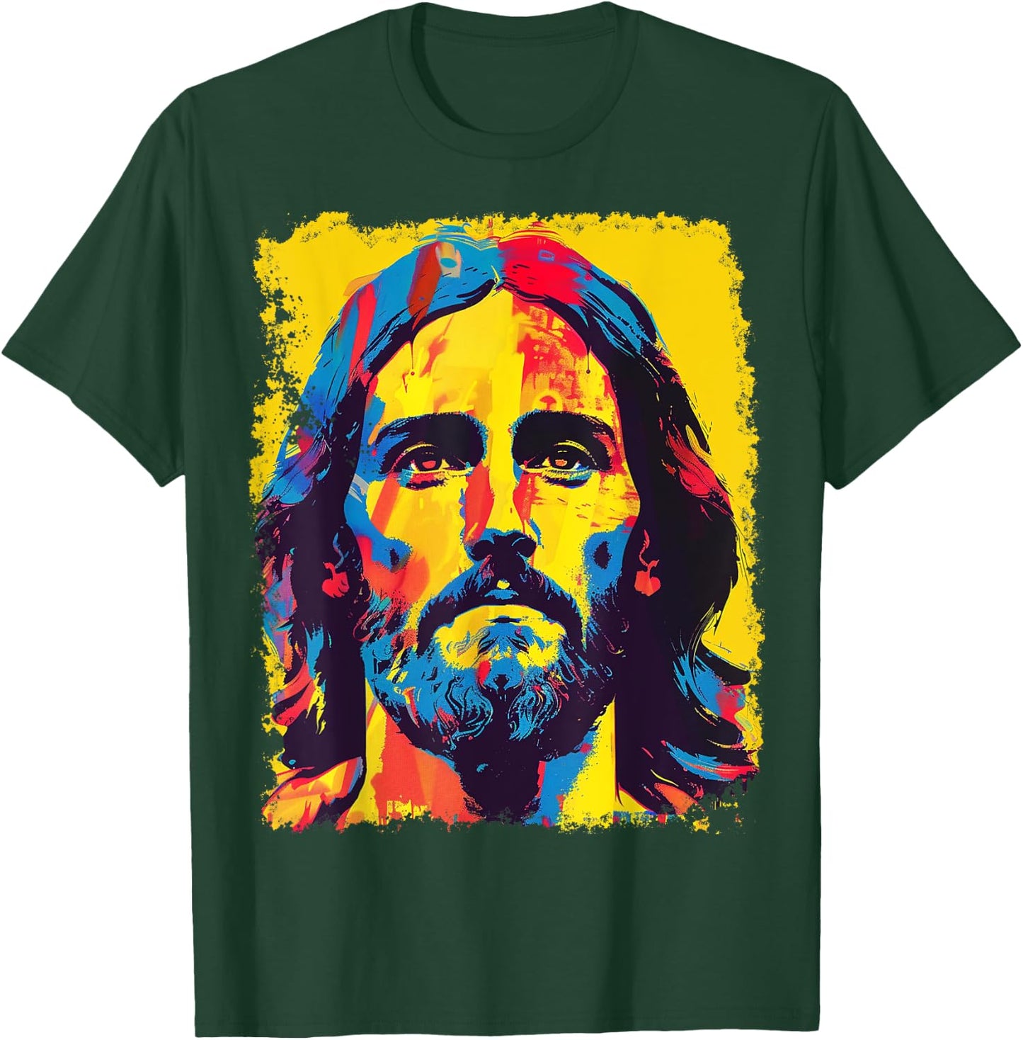 Jesus Christ Pop Art Graphic T-Shirt - T-Shirt | Forest
