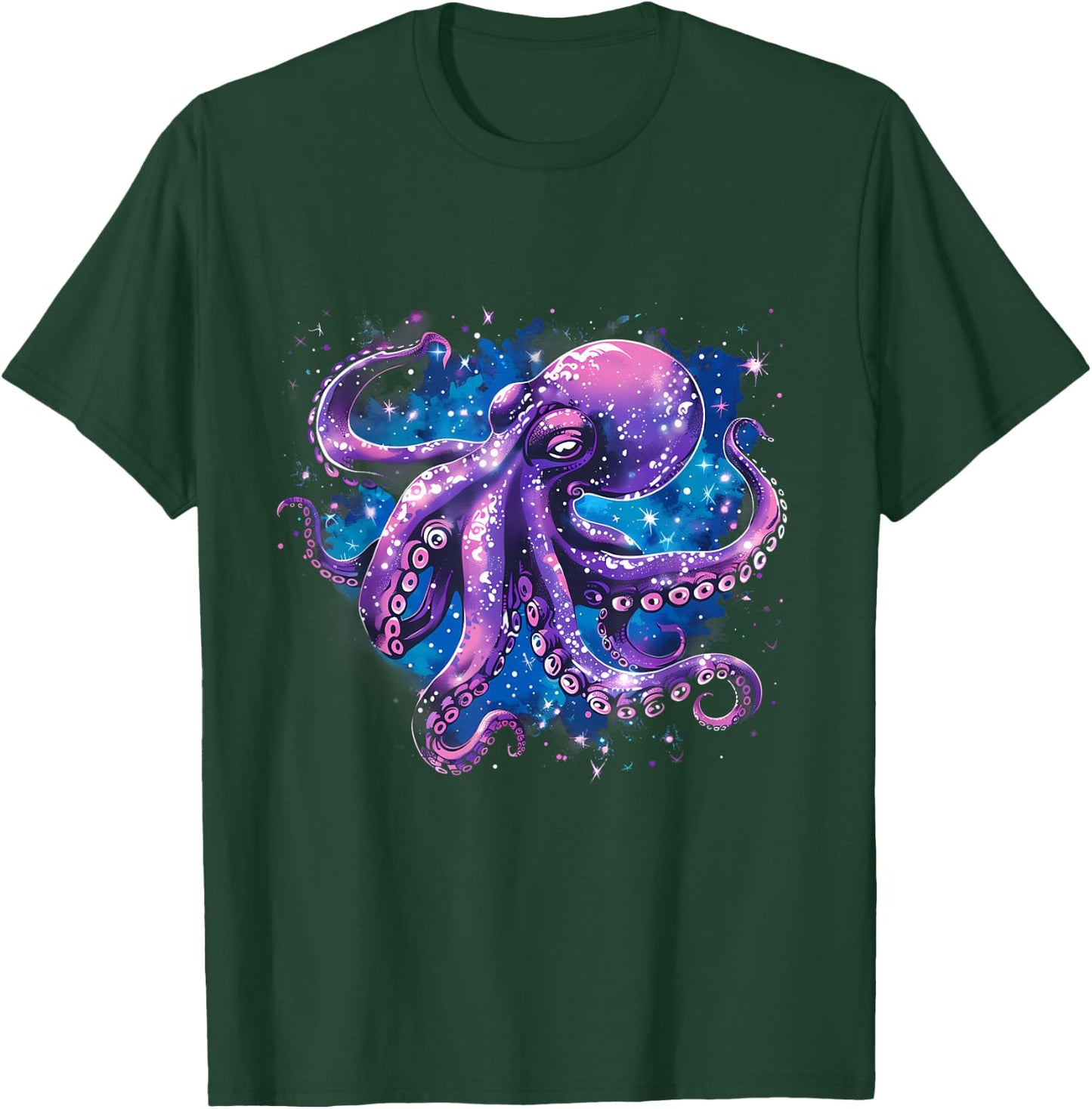 Octopus Motif Sea Ocean Octopus Ocean Sea Animal Lover T-Shirt - T-Shirt | Forest
