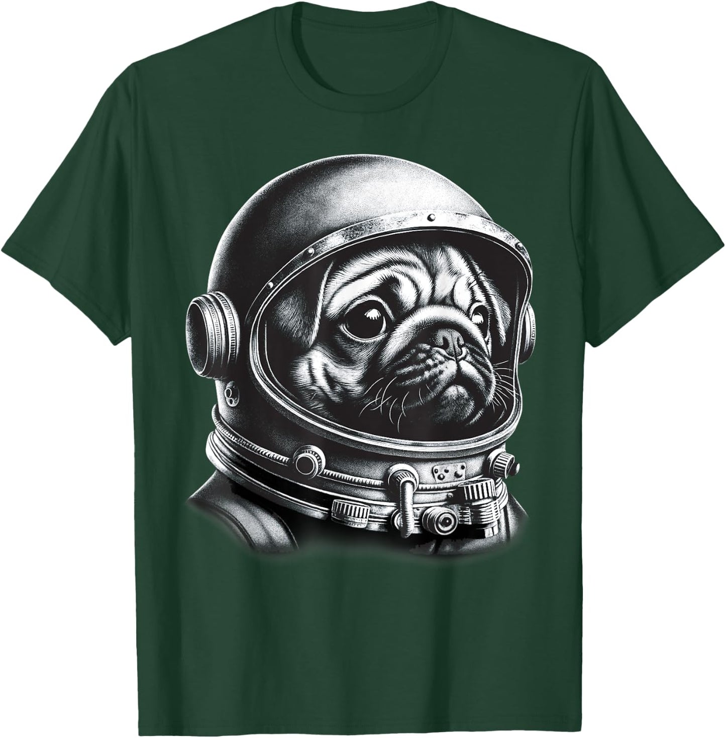Pug Astronaut In Space Costume Pug Gifts Men Kids Women T-Shirt - T-Shirt | Forest