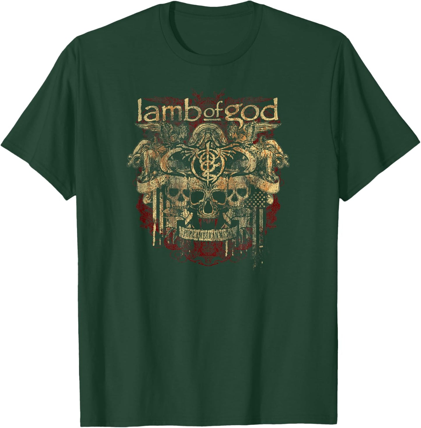 Lamb of God – Pure American Metal Gold T-Shirt - T-Shirt | Forest