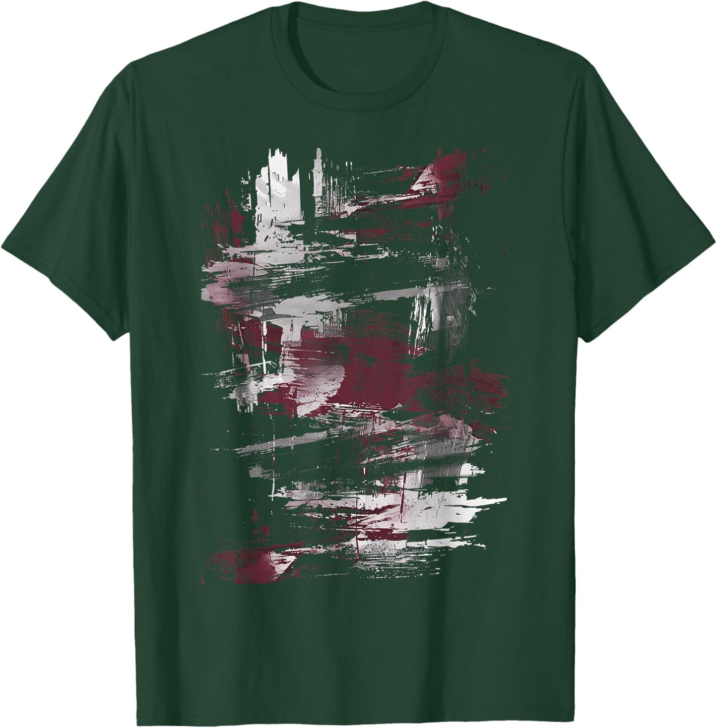 Black And White Red Accent Art Graphic T-Shirt - T-Shirt | Forest