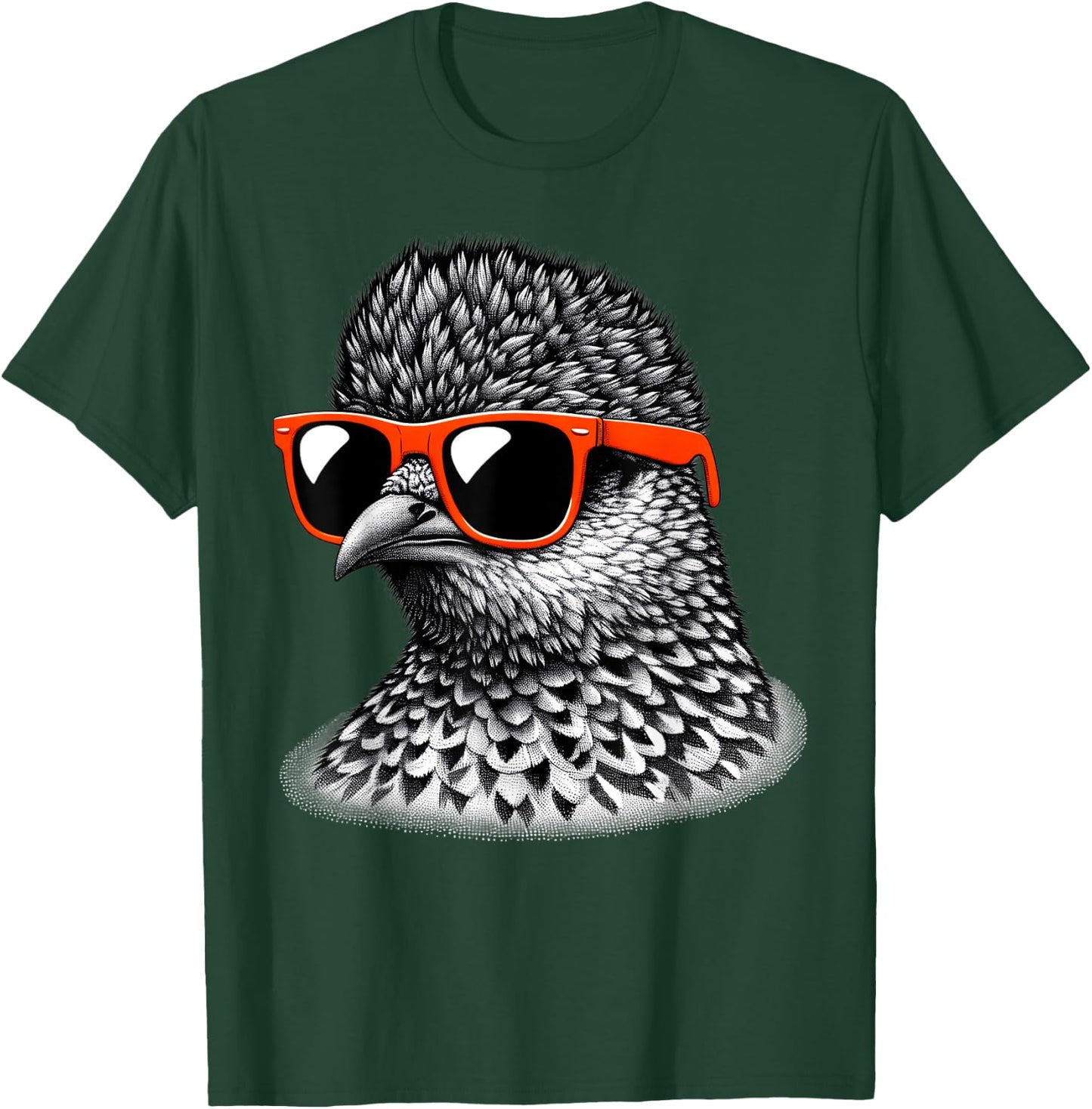 Cool Ptarmigan Bird Wearing Sunglasses Graphic Art T-Shirt - T-Shirt | Forest