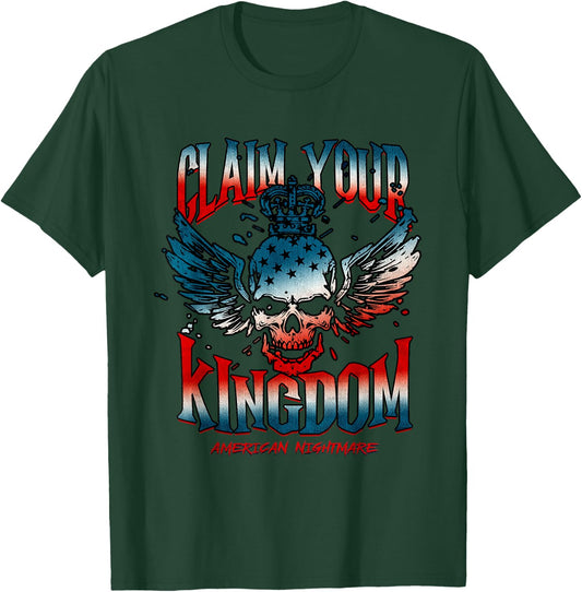 American Nightmares Love Wrestling Retro Claim Your Kingdoms , Small, Black T-Shirt - T-Shirt | Forest