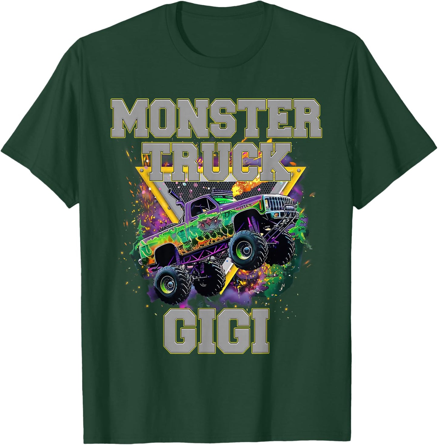 Monster Truck Gigi Monster Truck Are My Jam Truck Lovers T-Shirt - T-Shirt | Forest