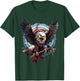 Viking Warrior American Eagle US Flag Norse Mythology T-Shirt - T-Shirt | Forest