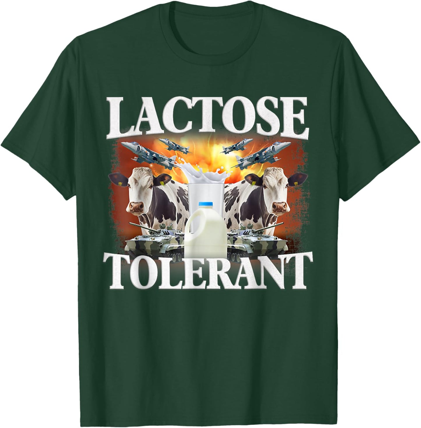 Lactose Tolerant Meme Funny Oddly Specific Dank Meme T-Shirt - T-Shirt | Forest