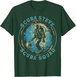 Scuba Squad Seal Steve Shirt Funny Scuba Diving T-Shirt - T-Shirt | Forest