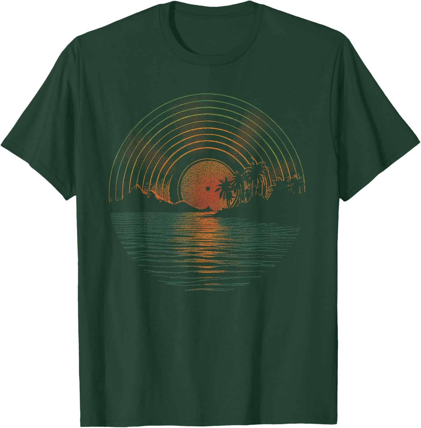 Summer Vinyl Shirt Sunset Vinyl LP Record Music of Summer T-Shirt - T-Shirt | Forest