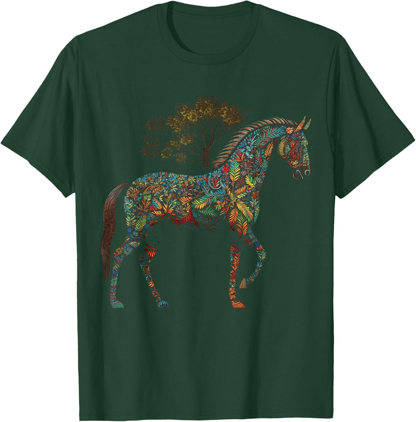 Horse artwork, horse motif, horse riding, animals, horse T-Shirt - T-Shirt | Forest