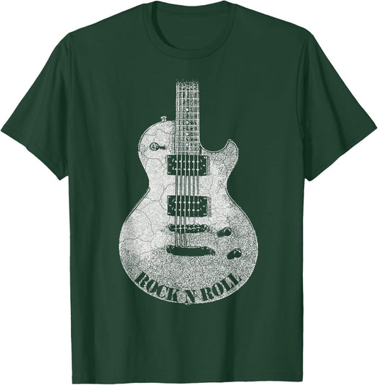 Rock and Roll Guitar Vintage ROCK Music T-Shirt - T-Shirt | Forest