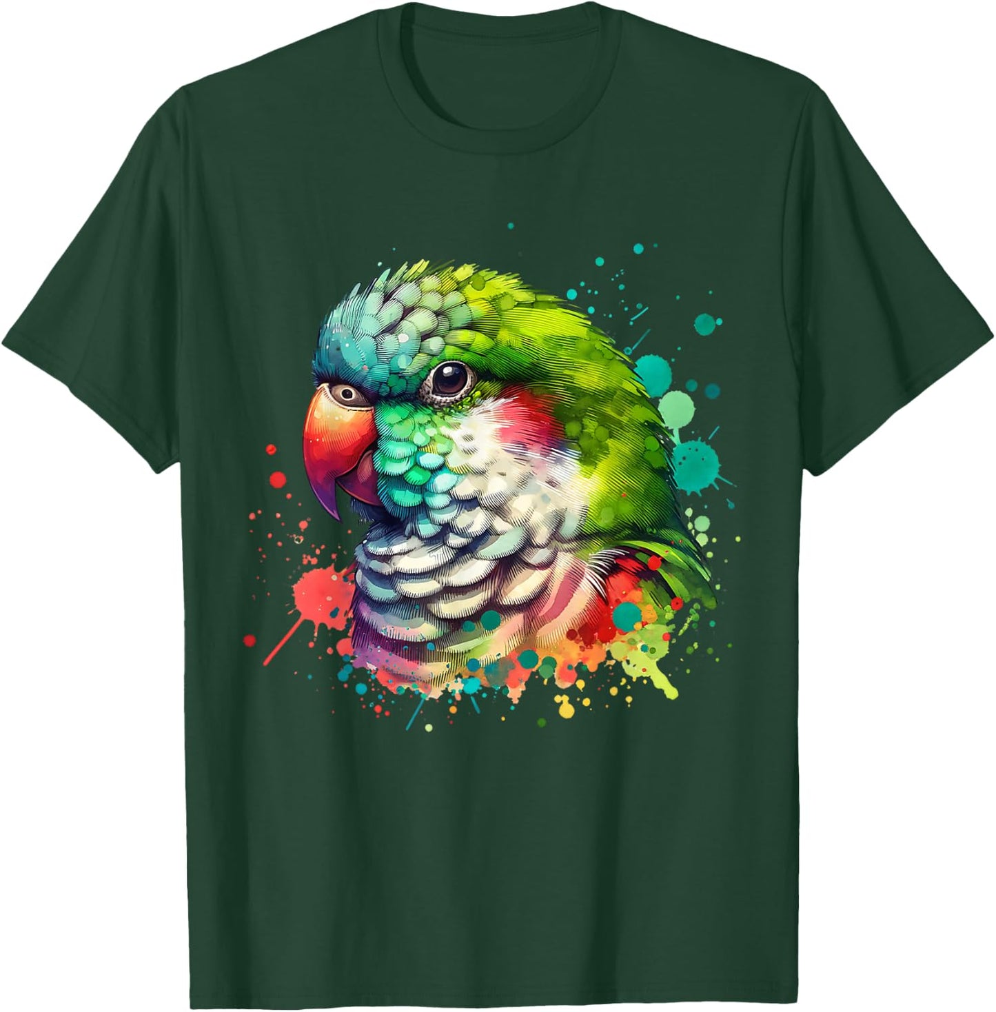 Quaker Parrot T-Shirt - T-Shirt | Forest